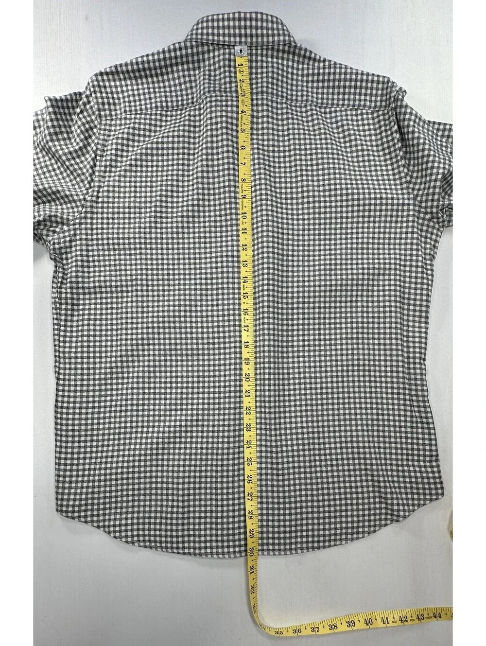 Banana Republic Camden Fit Luxe Flannel Button Up Gray Men L